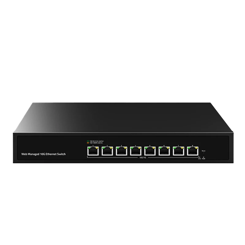8-port 10G RJ45 Managed Ethernet Switch